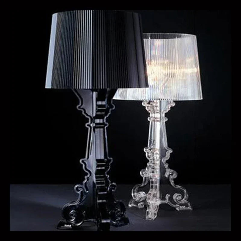 Barocke elegante Tischlampe aus Acryl