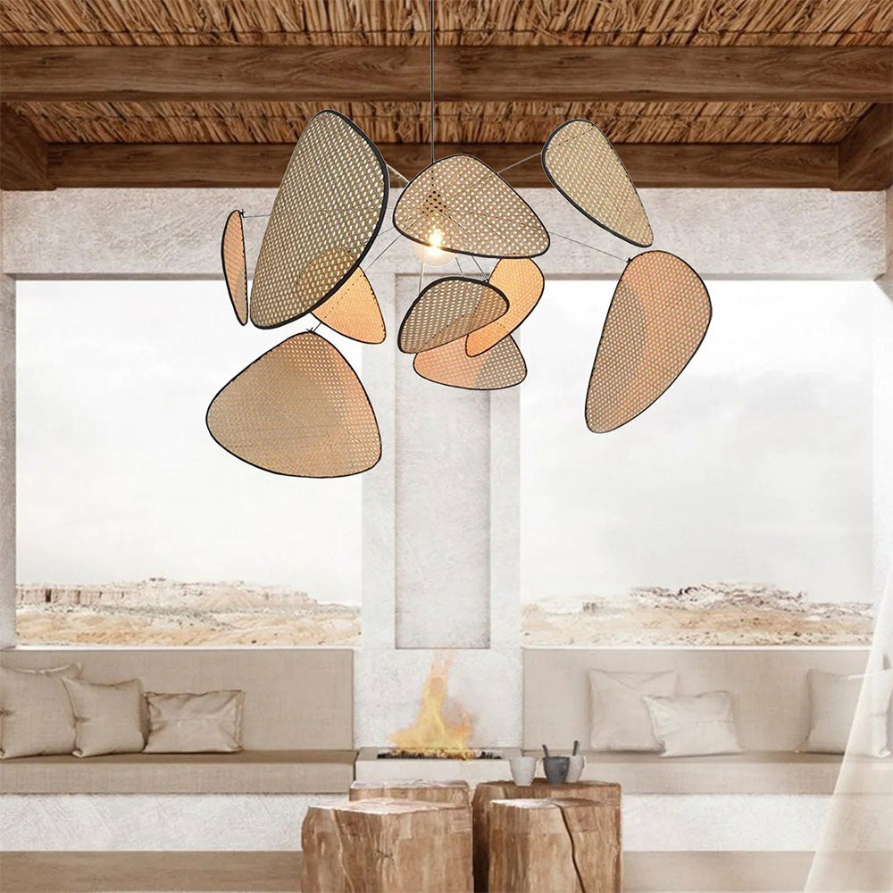 Ranya – Moderne Rattan Pendelleuchte