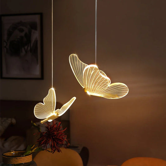 Schmetterlings-Nachttischlampe für Schlafzimmer