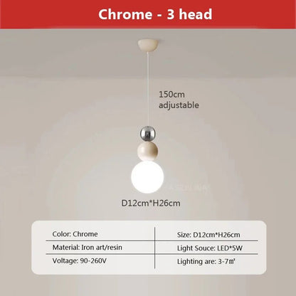 Moderne Globe Nachttischleuchte im Kugeldesign