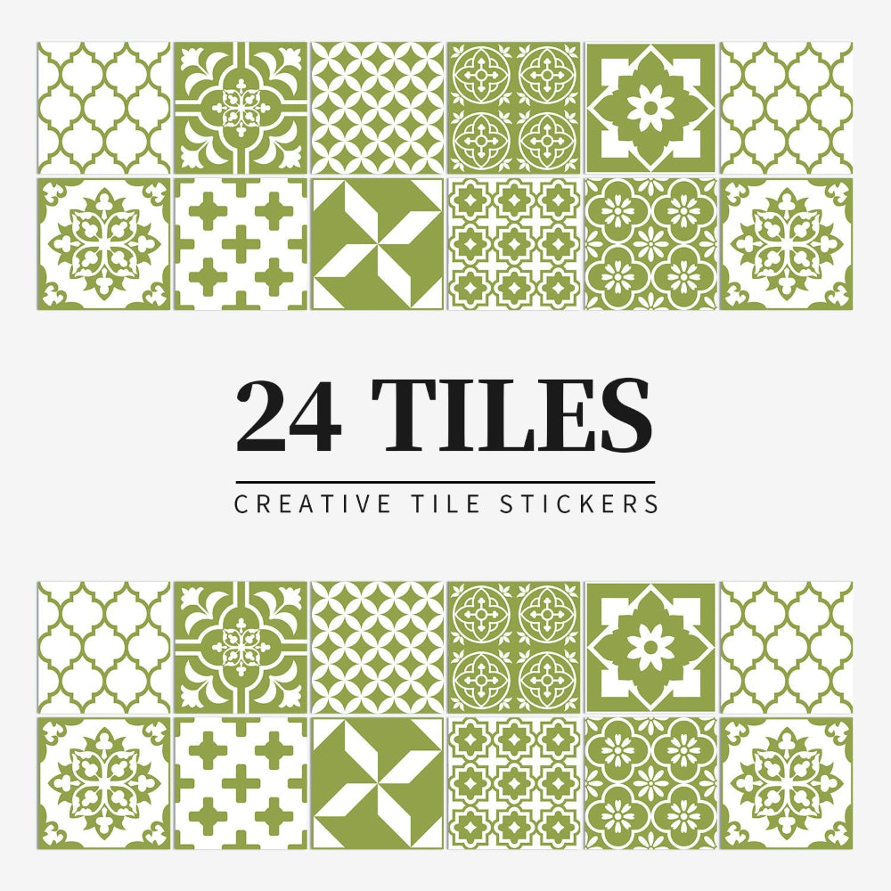 Liane – Ölbeständige Küchenfliesen-Sticker