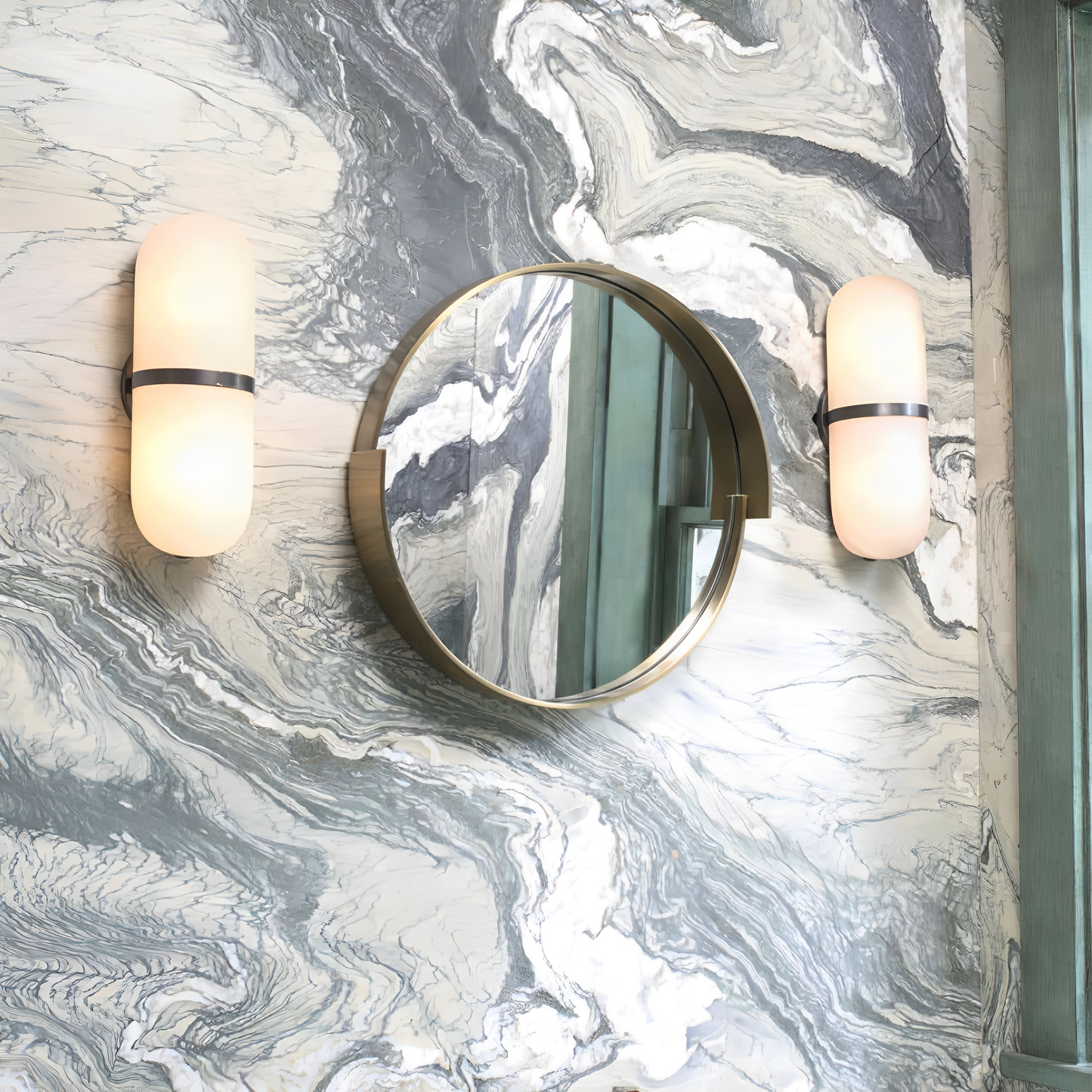 Serena – Wandlampe mit Marmor-Design im Light Luxury Stil