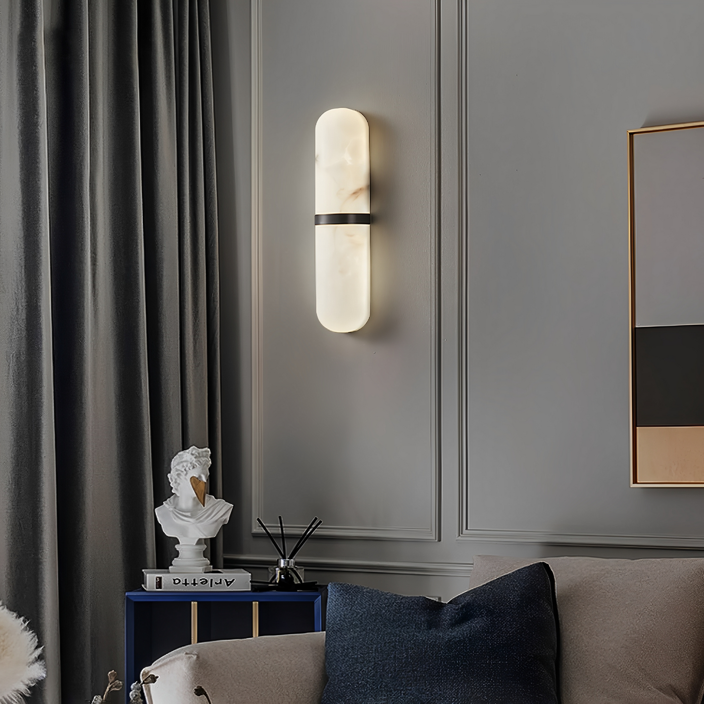 Serena – Wandlampe mit Marmor-Design im Light Luxury Stil