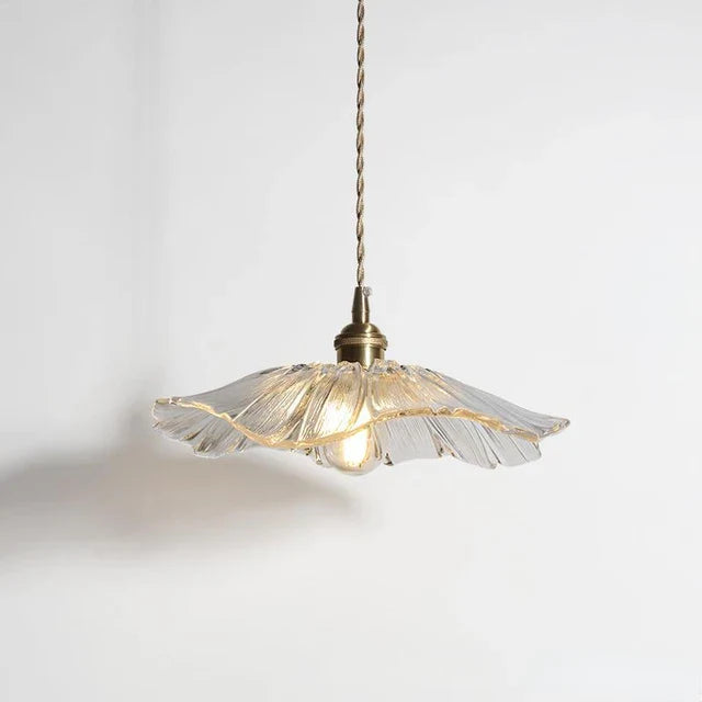 Floraler Kronleuchter aus Kunstglas