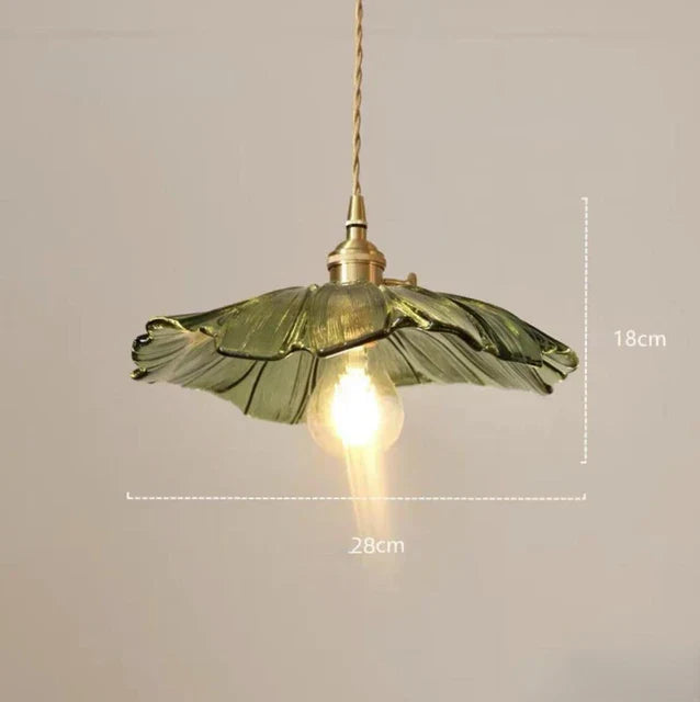 Floraler Kronleuchter aus Kunstglas