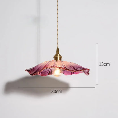 Floraler Kronleuchter aus Kunstglas