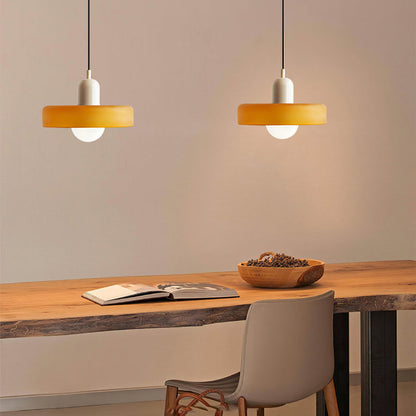 Bunte LED-Glas-Pendelleuchte
