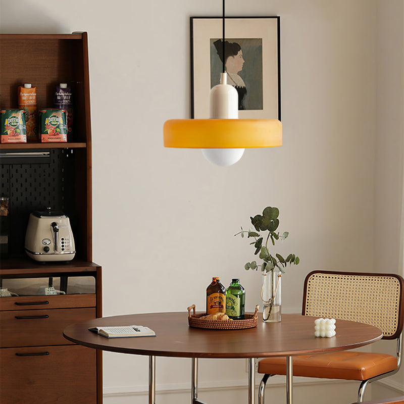 Bunte LED-Glas-Pendelleuchte