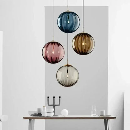 Elegante Pendelleuchte Kronleuchter Glas