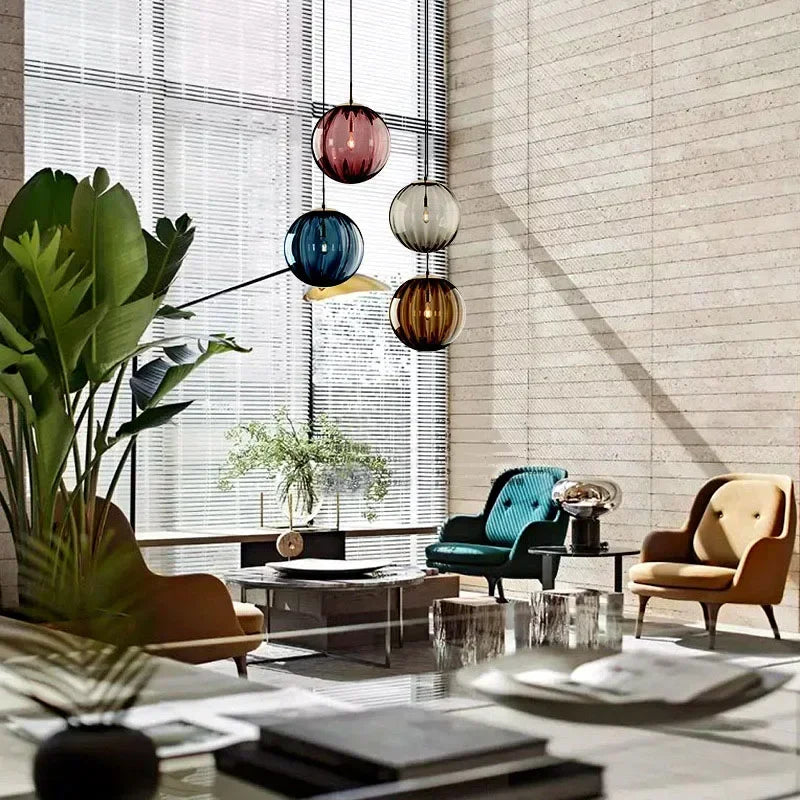Elegante Pendelleuchte Kronleuchter Glas