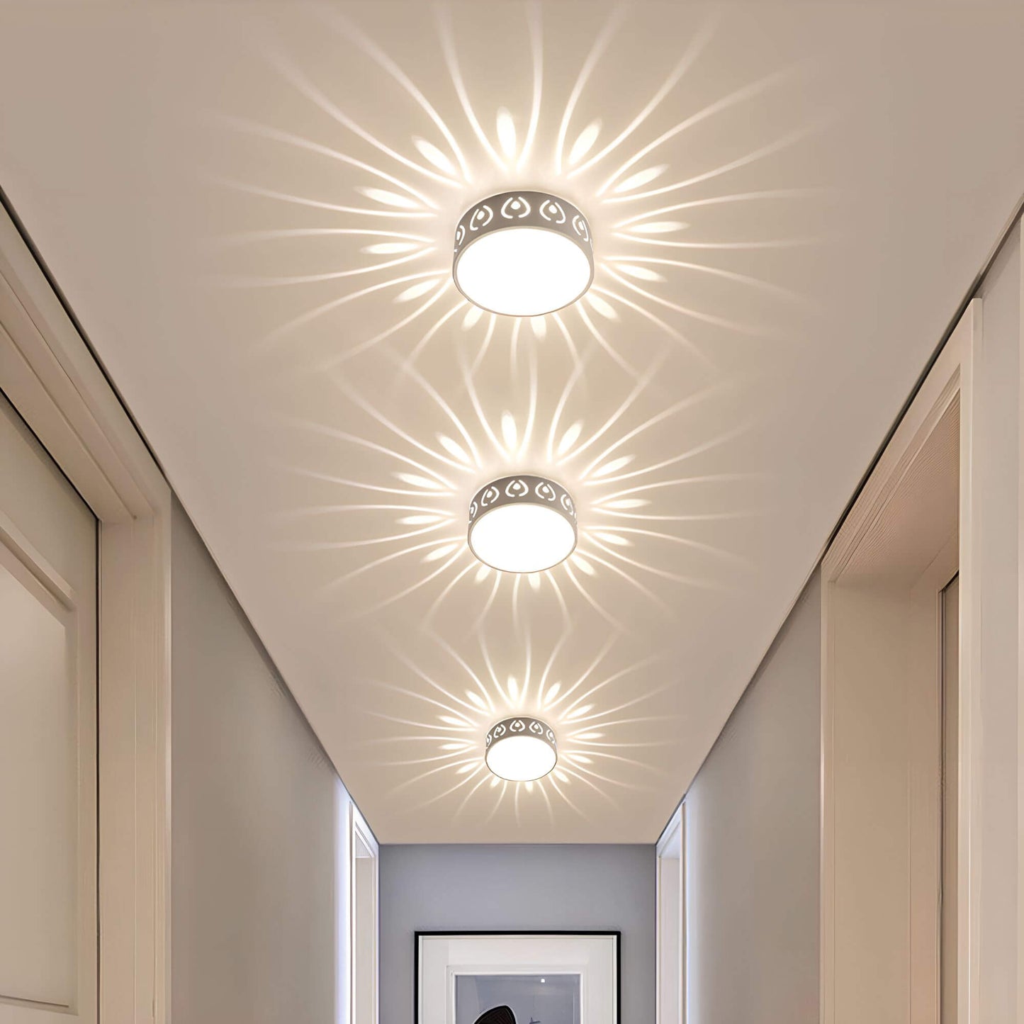 Flache LED-Deckenleuchte – Spritzwassergeschütztes Lichtdesign für drinnen & draußen