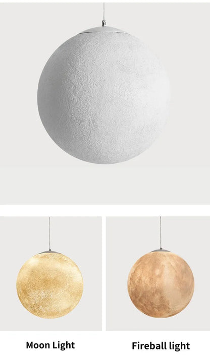Galaktischer 3D-Mond-Kronleuchter