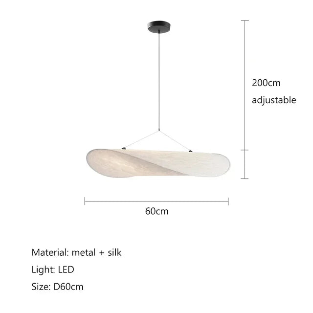 Japanische Wohnzimmerlampe aus Seide