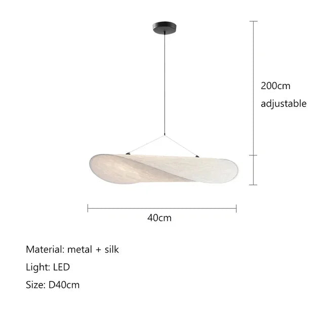 Japanische Wohnzimmerlampe aus Seide