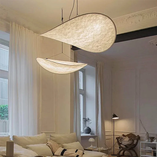 Japanische Wohnzimmerlampe aus Seide