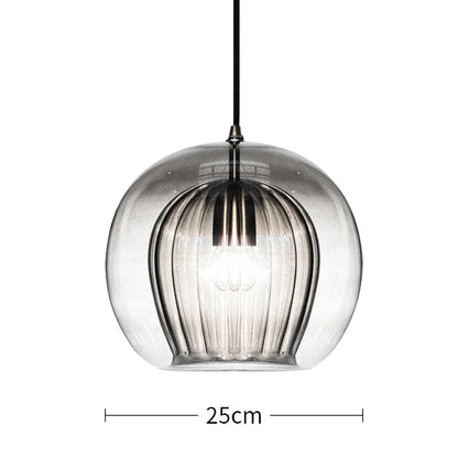 Moderner Glaslüster im Quallen-Design