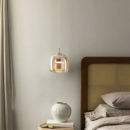 Italienischer minimalistischer Glaskronleuchter