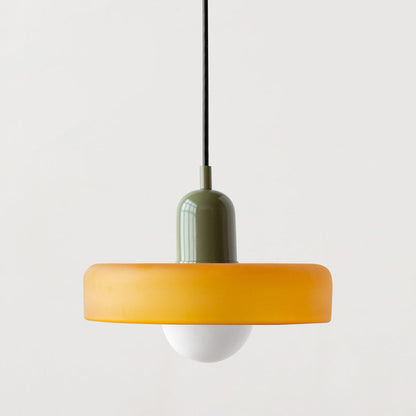 Bunte LED-Glas-Pendelleuchte