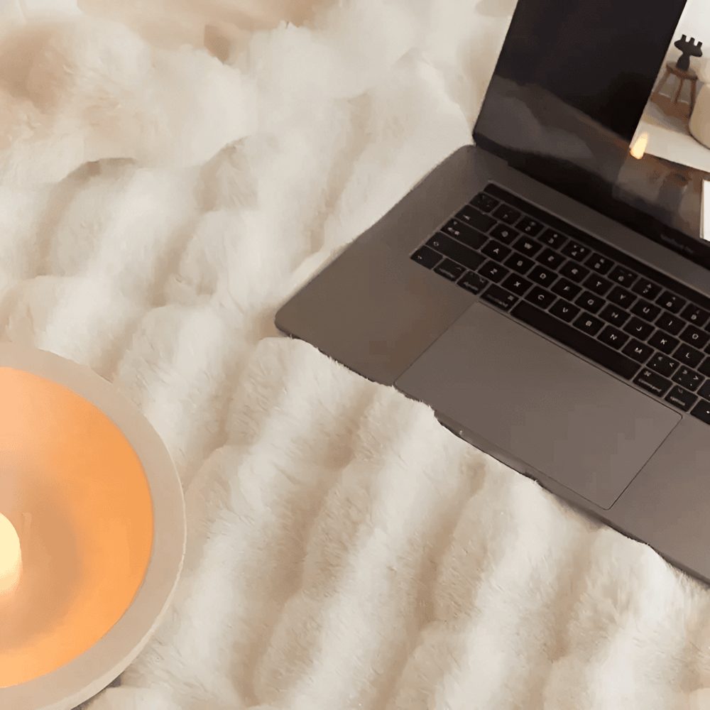 Hana – Flauschige Bubble-Velvet-Decke