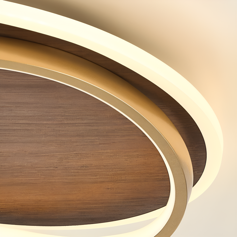 Jian – Einfache Deckenlampe im Walnuss-Nordic Design