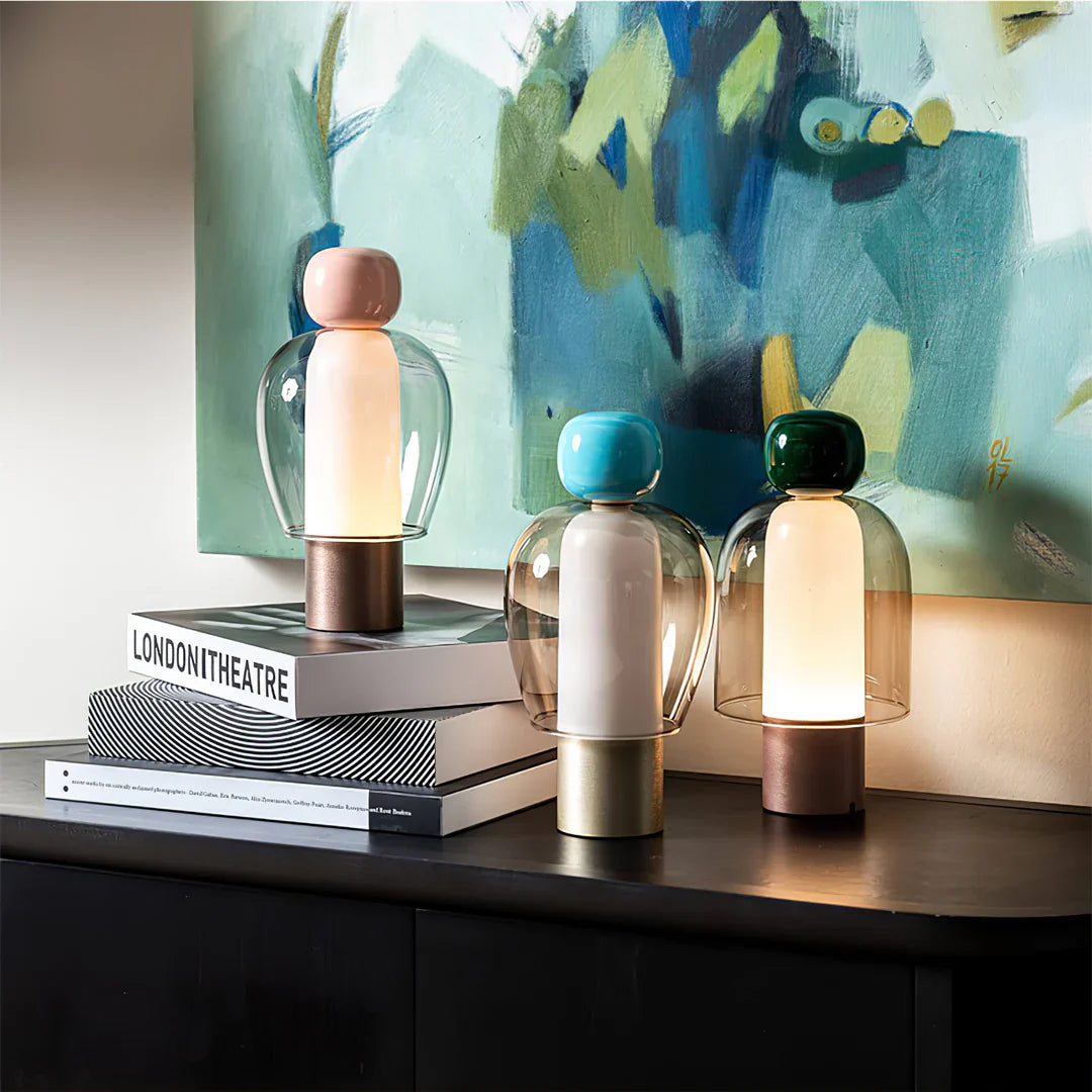 Vetra – Moderne Minimalistische Glastischlampe
