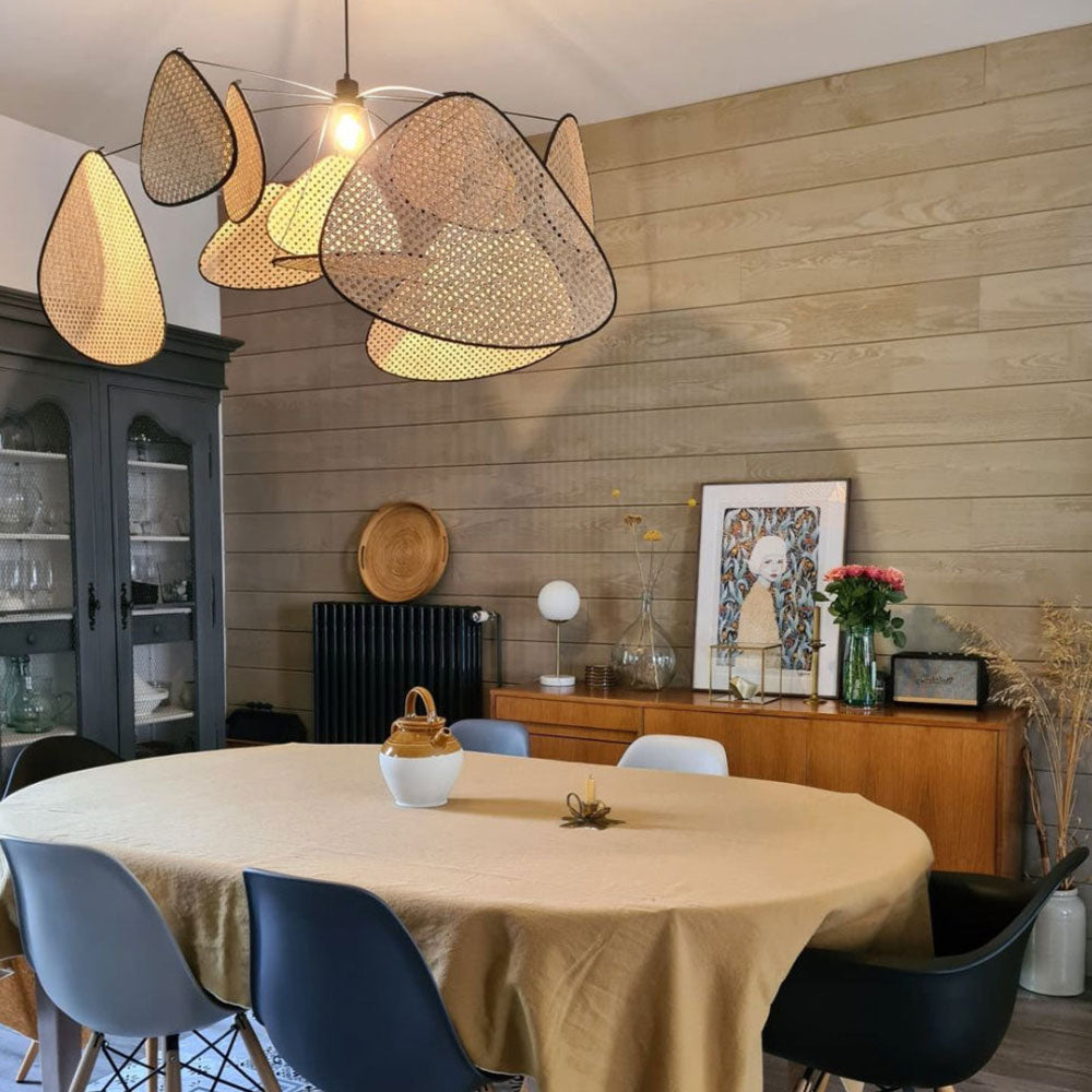 Ranya – Moderne Rattan Pendelleuchte