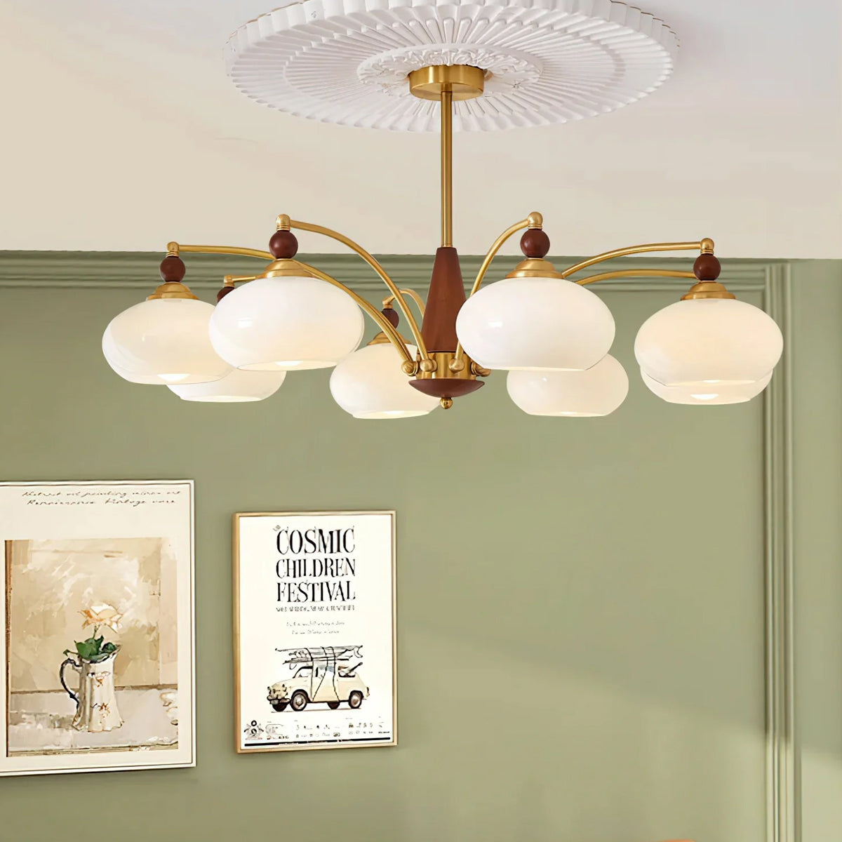 Calliope – Retro-Kronleuchter mit nostalgischem Flair