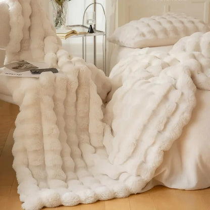 Kaninchen Plüsch Decke Sofabezug
