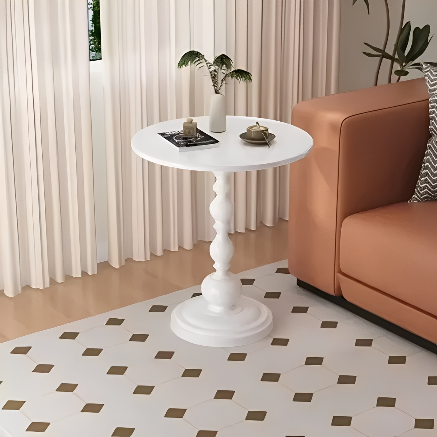 Mariselle – Vintage Moderner Runder Beistelltisch