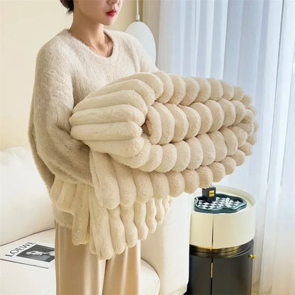 Luxuriöse Kuscheldecke aus Blasensamt