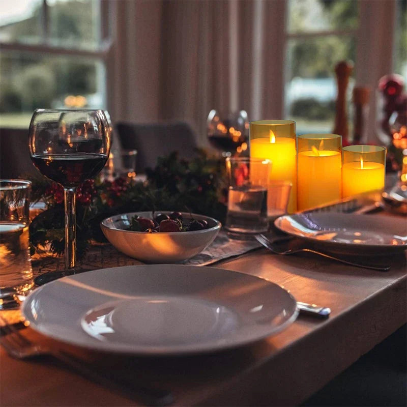 Nadia – Set aus 3 rauchfreien LED-Kerzen