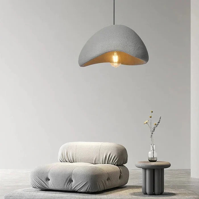 WabiGlow – Japanische Hängelampe im minimalistischen Wabi-Sabi Stil
