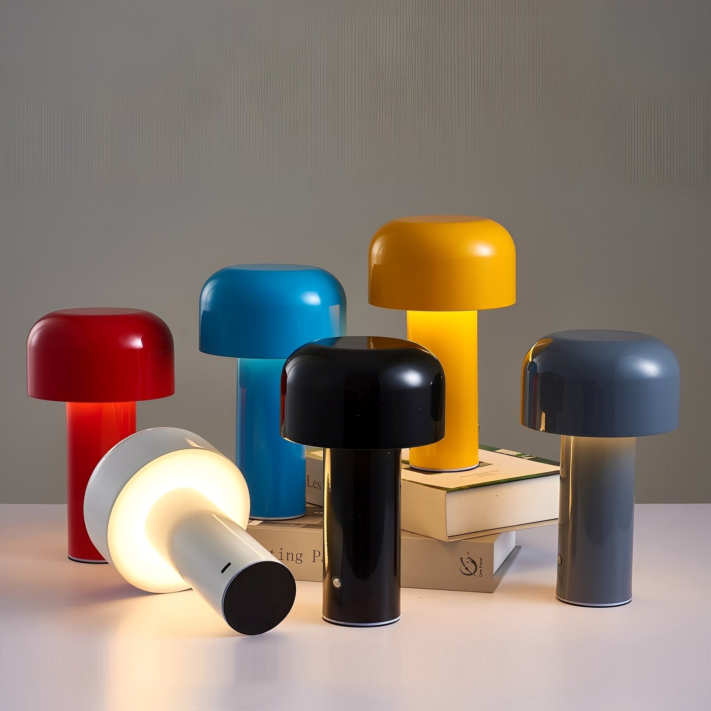 Mira – Metall-Pilzlampe mit Touch-Funktion & USB-Aufladung