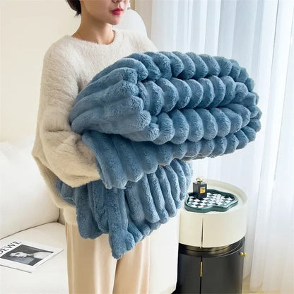 Luxuriöse Kuscheldecke aus Blasensamt