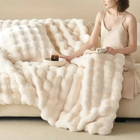 Kaninchen Plüsch Decke Sofabezug