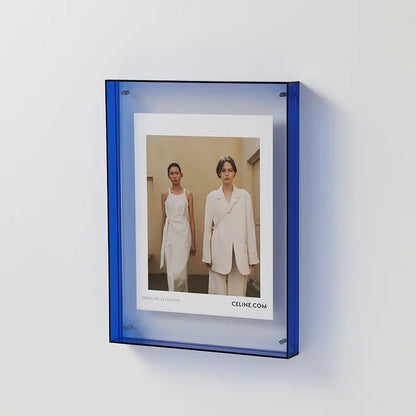 Schwebender Acryl-Fotorahmen im modernen Design