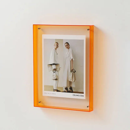 Schwebender Acryl-Fotorahmen im modernen Design