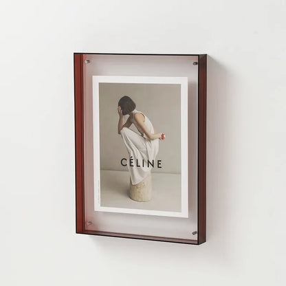 Schwebender Acryl-Fotorahmen im modernen Design