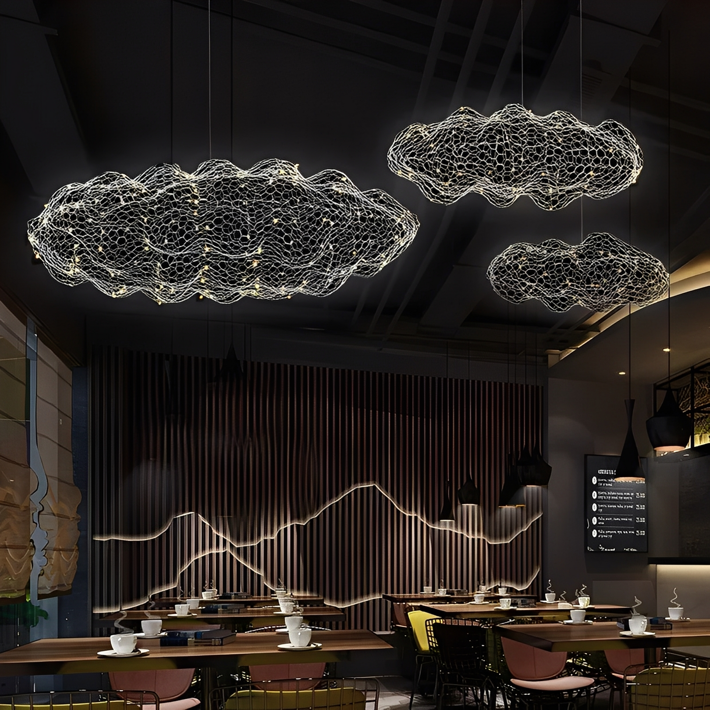 Aozora – Postmoderner Wolken-Kronleuchter