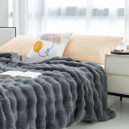 Kaninchen Plüsch Decke Sofabezug