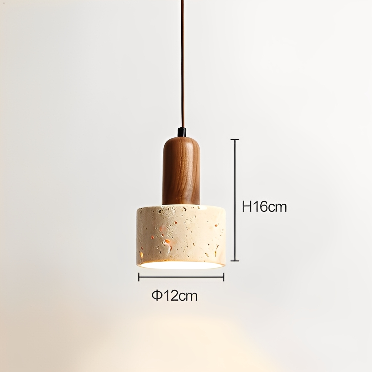 Tommy – Wabi Sabi Pendelleuchte aus Marmor