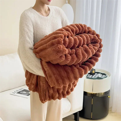 Luxuriöse Kuscheldecke aus Blasensamt