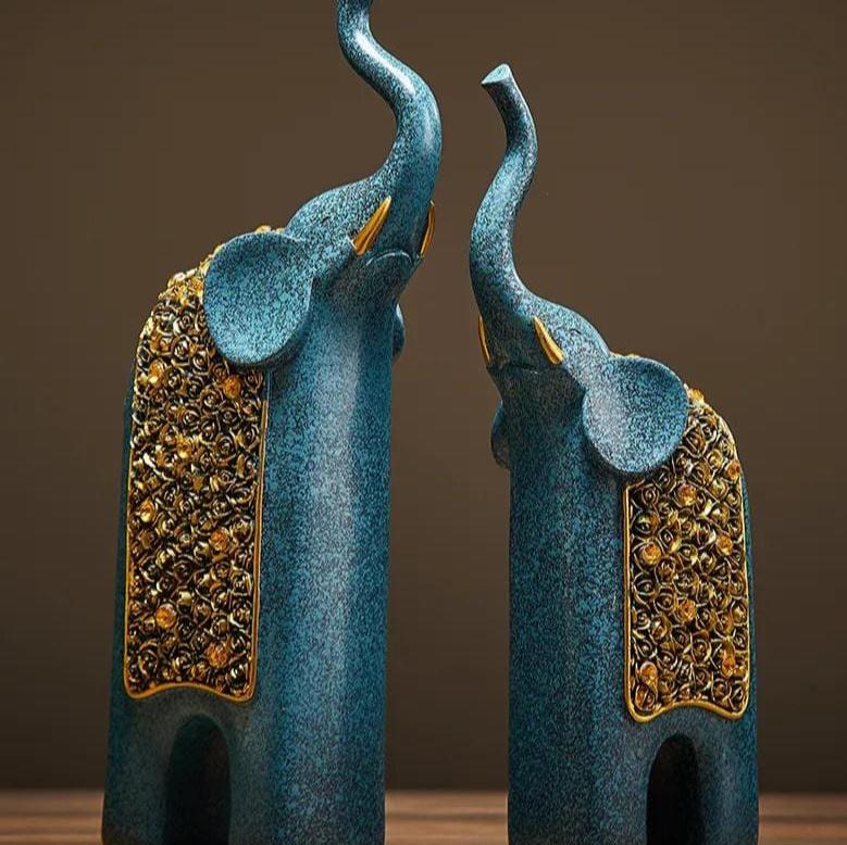 Nolan – Elegante Elefanten-Skulptur (2er-Set)