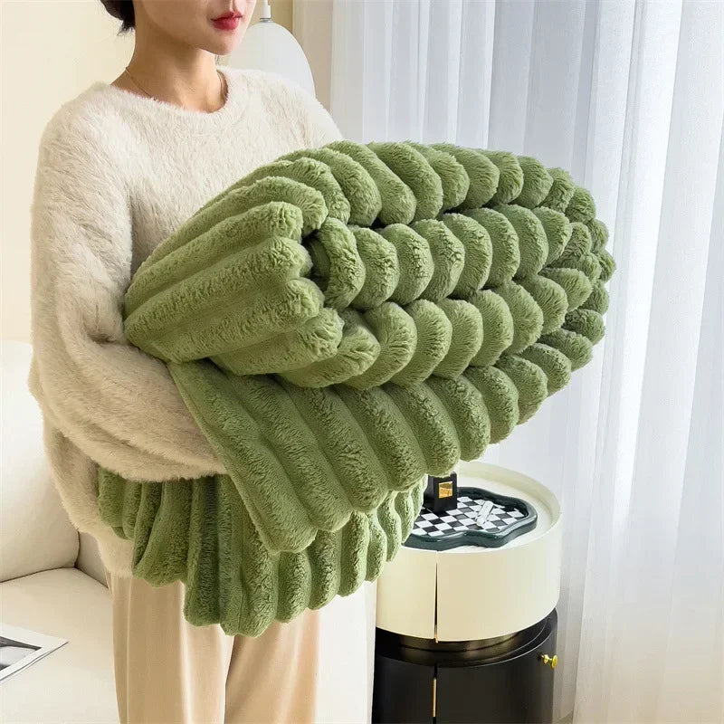 Luxuriöse Kuscheldecke aus Blasensamt