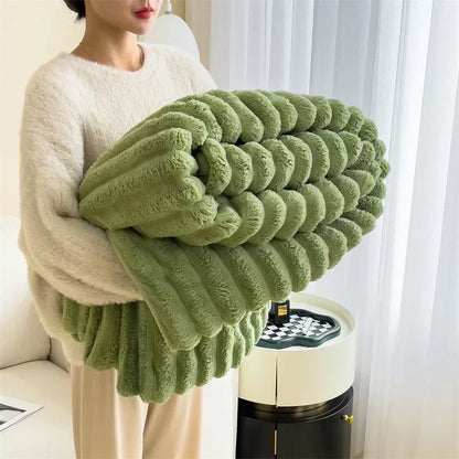 Luxuriöse Kuscheldecke aus Blasensamt
