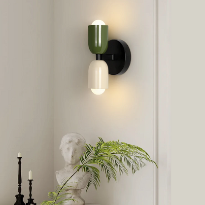 DualRay – Wandstrahler mit zwei LED-Spots in Edelstahloptik
