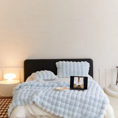 Luxuriöse kuschelige Fellfleecedecke