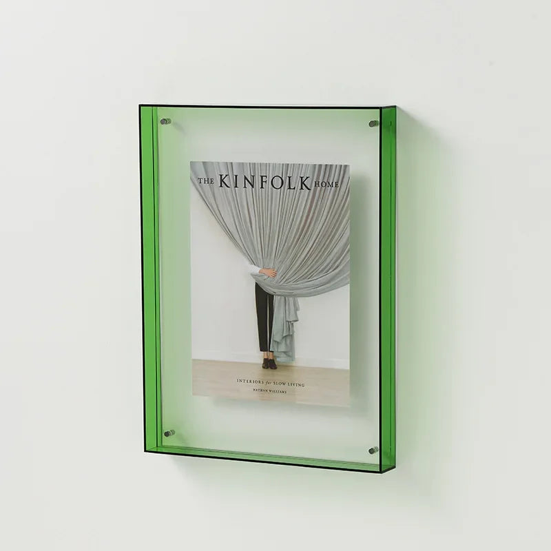 Schwebender Acryl-Fotorahmen im modernen Design