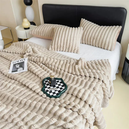 Luxuriöse Kuscheldecke aus Blasensamt