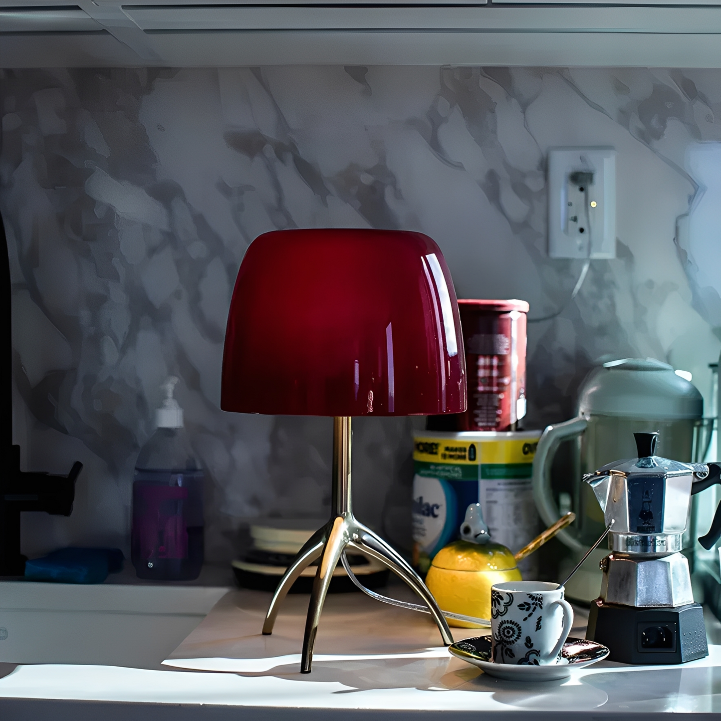 Miyu – Retro Kupfer Tisch-Nachtlampe